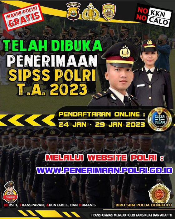Khusus Sarjana Ada Kesempatan Menjadi Polisi, Segera Cek di Sini Syarat dan Lulusan yang Dibutuhkan
