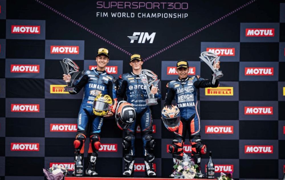 Membanggakan! Galang dan Aldi Raih Podium di World Supersports 300 Prancis