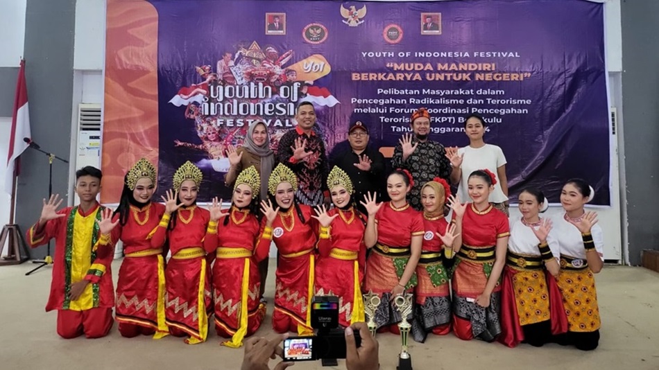 Youth Of Indonesia Festival, BNPT-FKPT Bengkulu Gelar Pelibatan Masyarakat Cegah Radikalisme dan Terorisme
