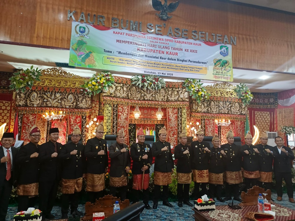 DPRD Kaur Gelar Paripurna Istimewa HUT Ke-22, Ajak Pemkab Lebih Kompak dan Tingkatkan Sinergi