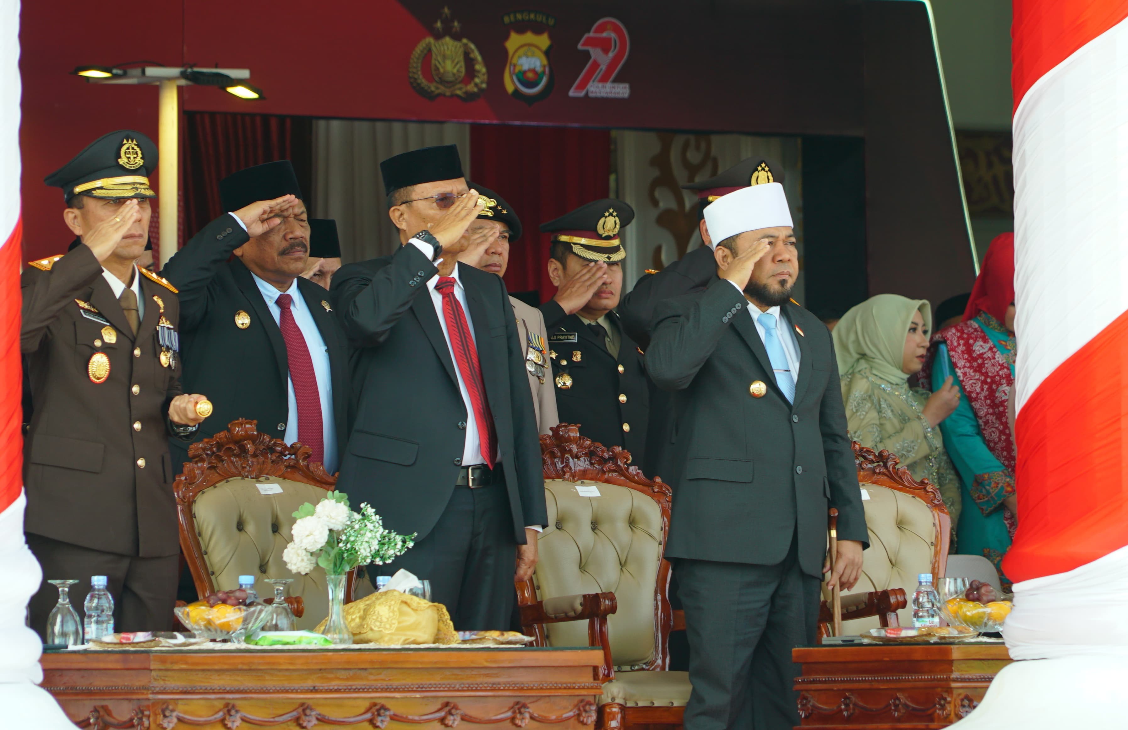 Gubernur Helmi Hasan Sebut Polri Penggerak Ketahanan dan Pengabdian untuk Rakyat, HUT Bhayangkara ke-79