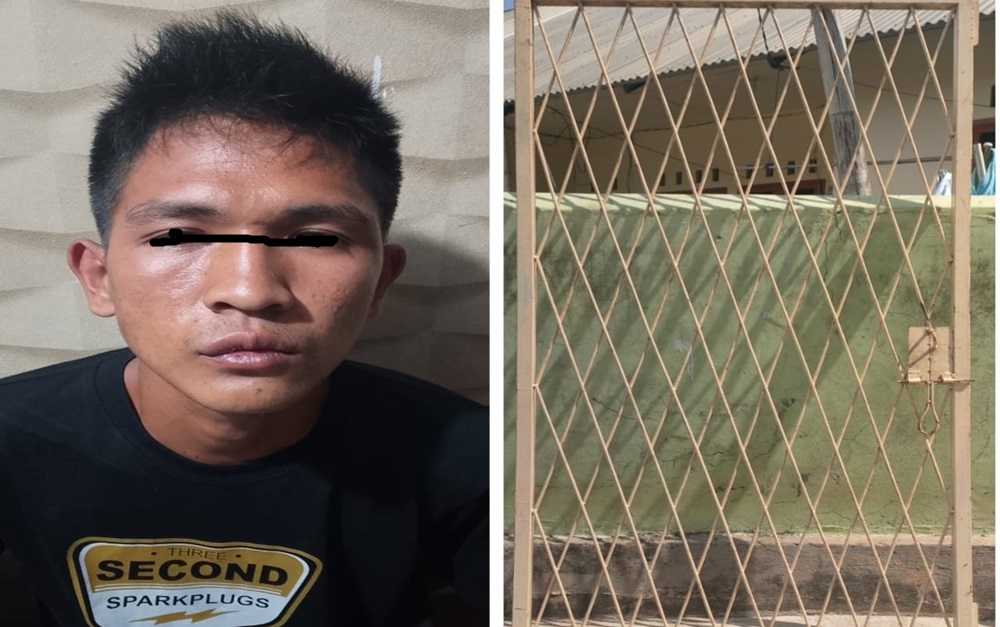 Kampus Jadi Sasaran Pencurian, Pemuda Terekam CCTV Saat Gondol Besi Tralis UMB