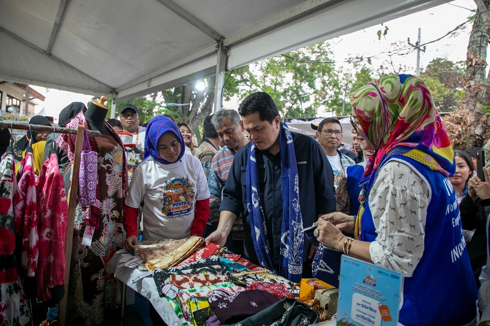 Menteri BUMN Erick Thohir Hadiri Pesta Rakyat Simpedes BRI, 20.000 Orang Semarakkan Pesta UMKM