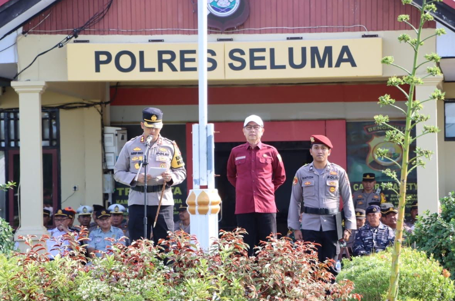 Ops Lilin Nala 2024, Polres Seluma Siagakan 70 Personel Gabungan di 3 Pospam Strategis