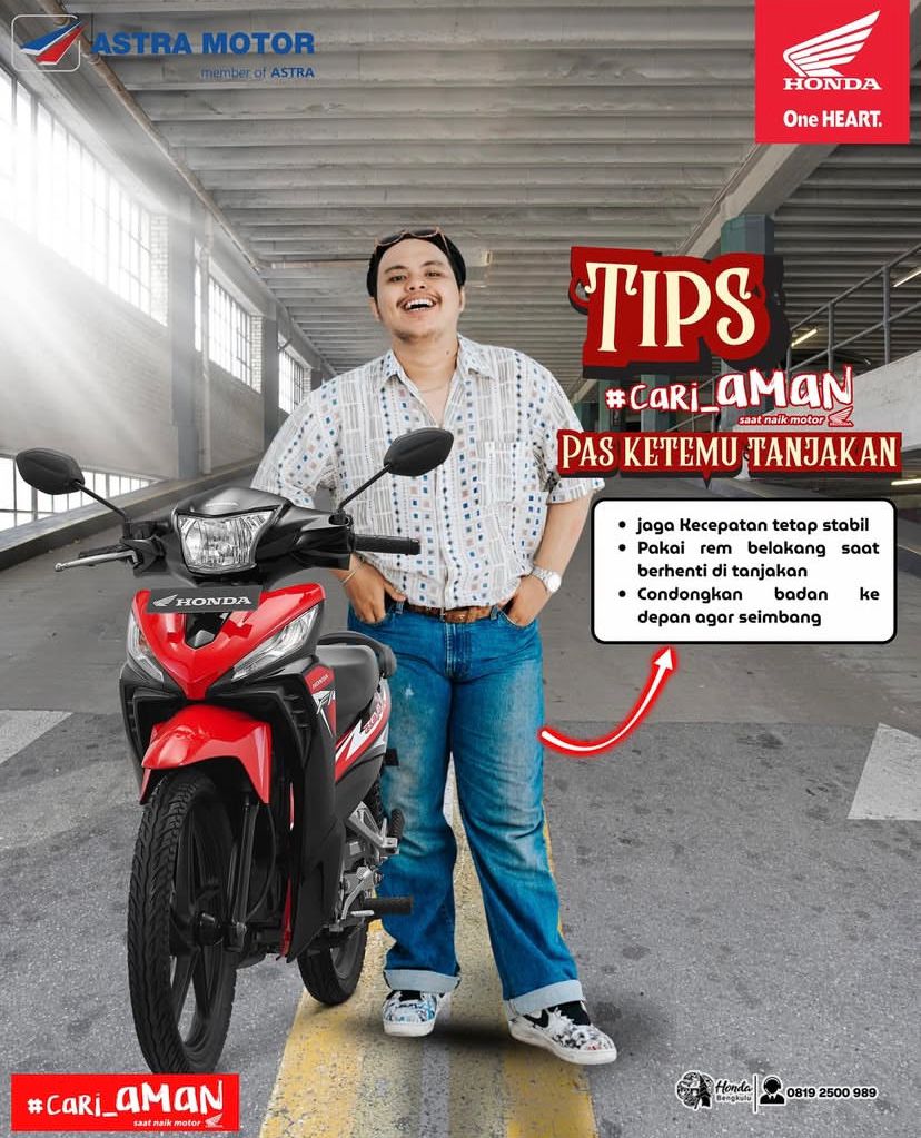 Tips #Cari_Aman di Tanjakan, Astra Motor Bengkulu Ajak Pengendara Utamakan Keselamatan
