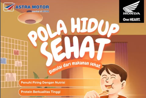 Astra Motor Bengkulu Ajak Masyarakat Terapkan Pola Hidup Sehat: “Tubuh Kuat Berawal dari Piring yang Sehat”