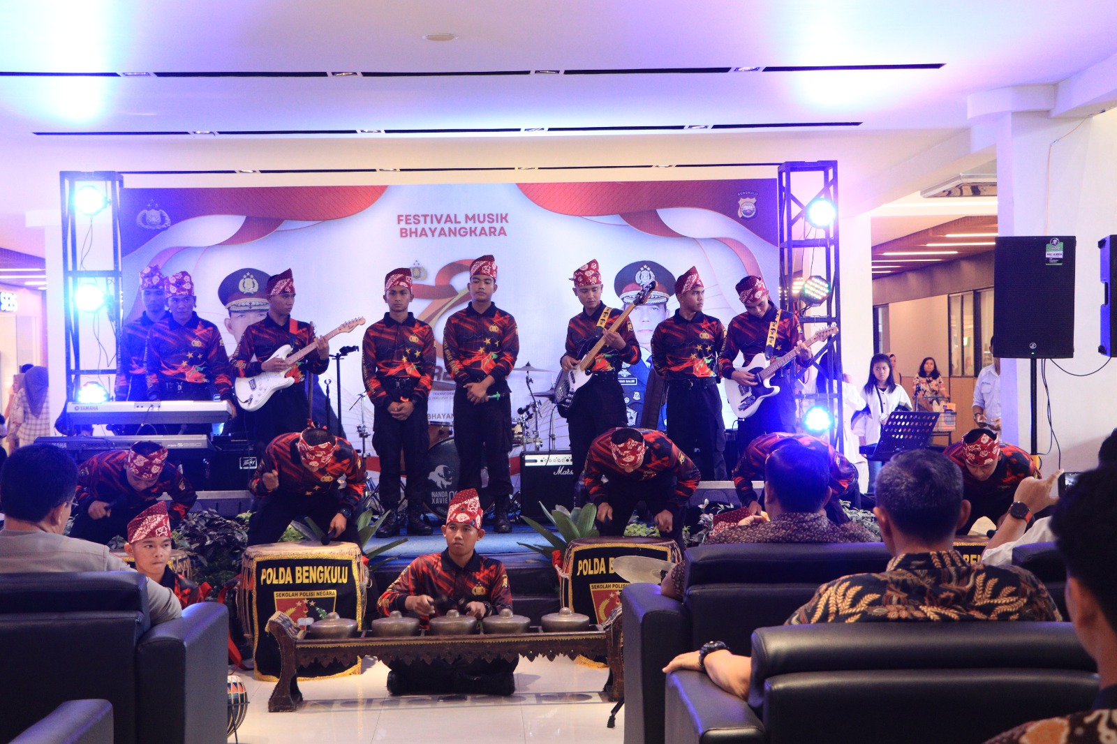 Sambut HUT Bhayangkara ke-78, Polda Bengkulu Sukses Gelar Festival Musik