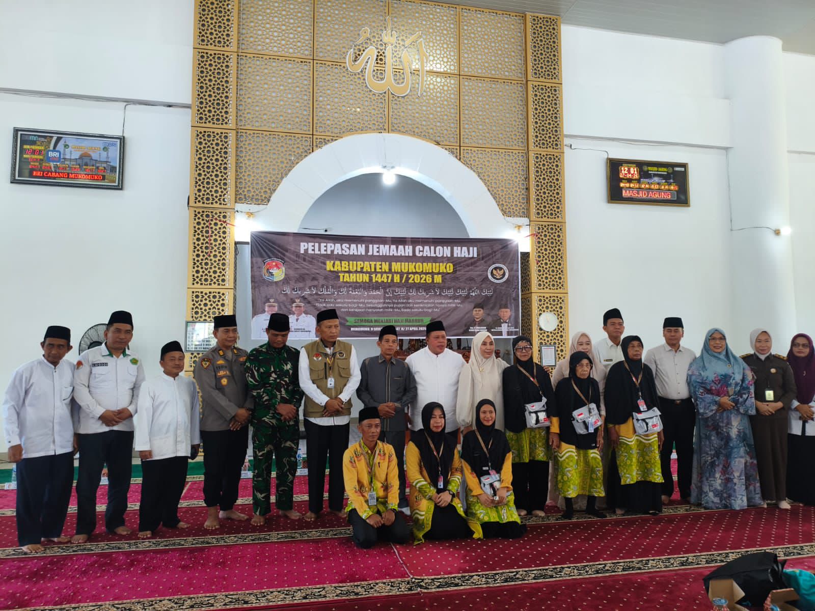 CJH Mukomuko 2026 Dilepas Bupati, Berangkat via Embarkasi Padang