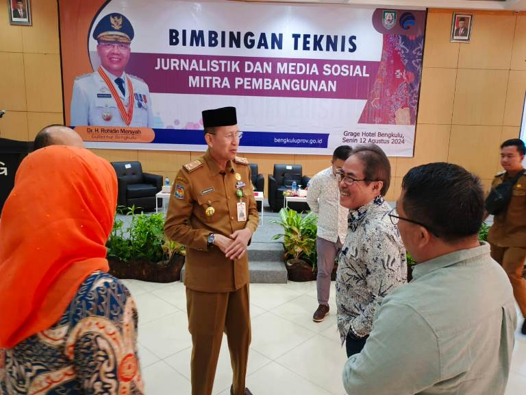 Tingkatkan Sinergi dan Kapasitas Wartawan di Bengkulu, Diskominfotik Provinsi Gelar Bimtek Jurnalistik