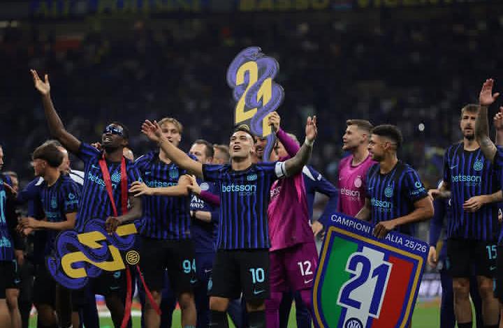 Inter Milan Resmi Segel Gelar Juara Liga Italia Musim 2025/26 Usai Tekuk Parma