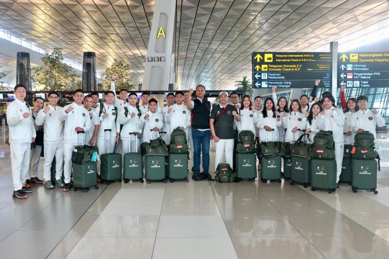 Menuju SEA Games 2025, Tim Bulu Tangkis Indonesia Resmi Bertolak ke Thailand
