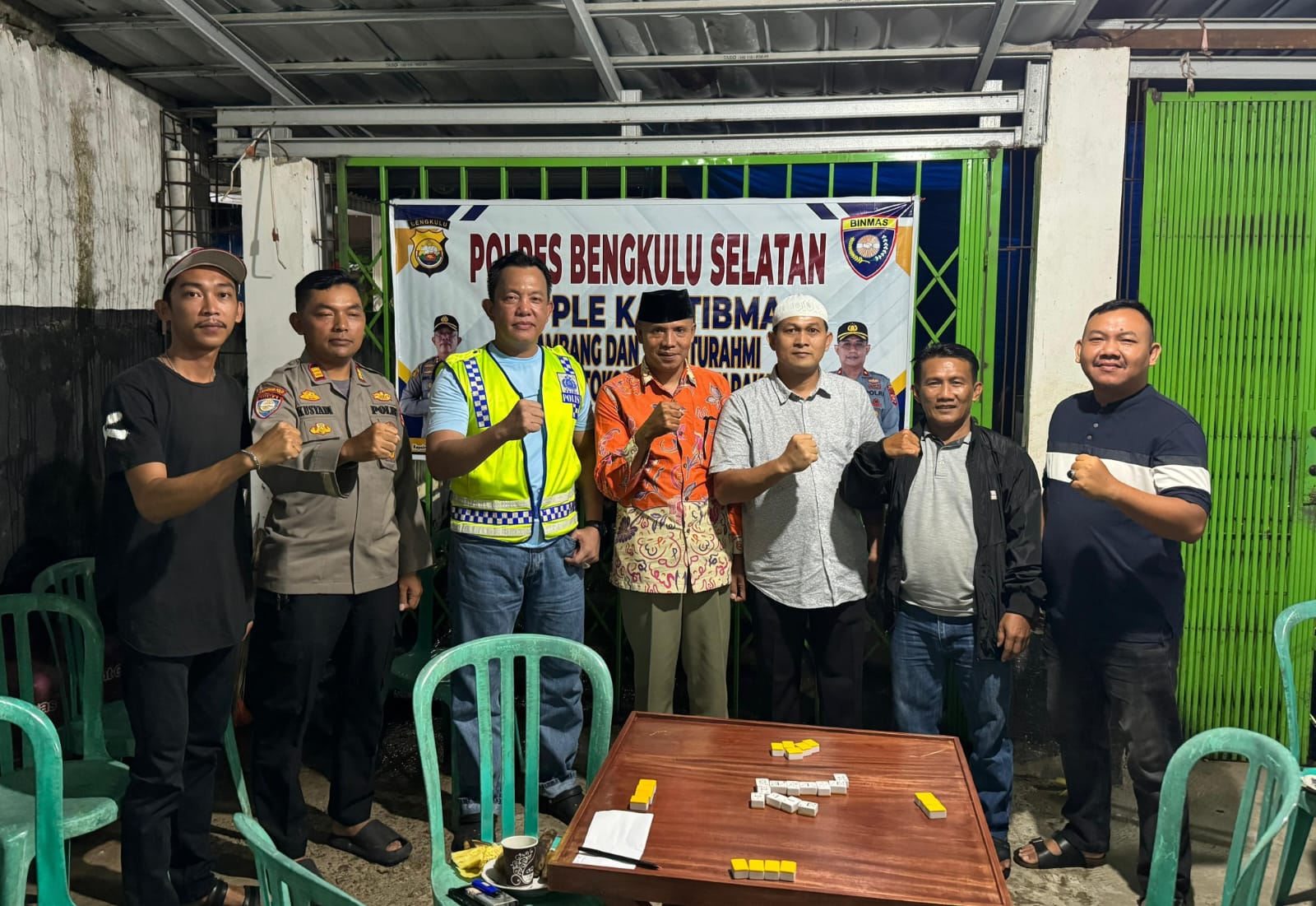 Pererat Hubungan dengan Media, Polres Bengkulu Selatan Gelar Malam Keakraban Lewat Turnamen Domino