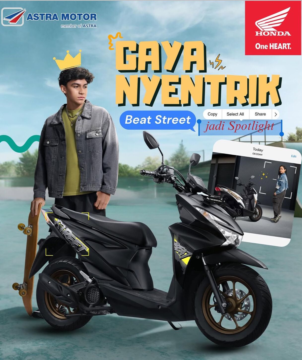 Honda BeAT Street, Skutik Street Style yang Jadi Magnet Gaya Nyetrik Anak Muda