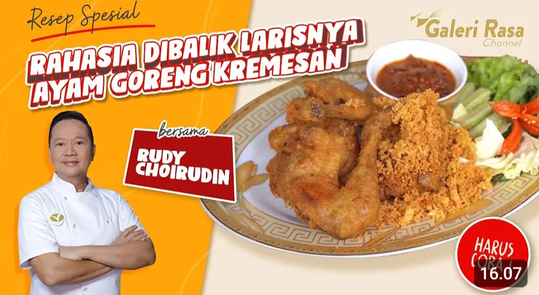 Resep Ayam Goreng Kremesan Ala Chef Rudy Choirudin, Kenikmatan yang Dijamin Disukai Anak-Anak