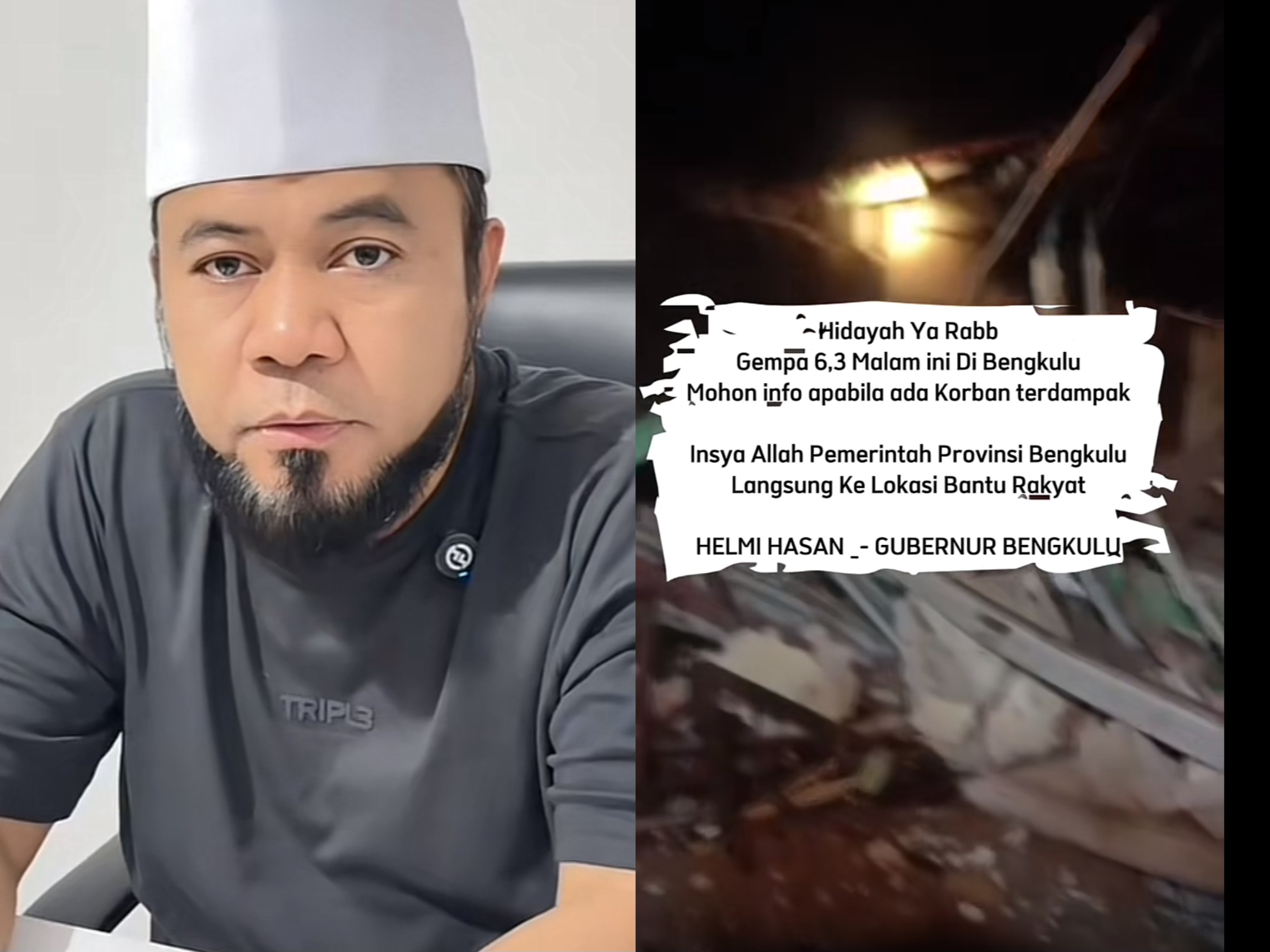 Gempa Bengkulu Guncang Warga: Rumah Roboh, Gubernur Turun Tangan via TikTok