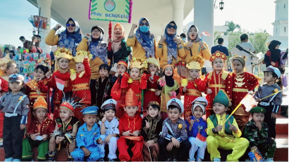 TK Dharma Wanita Persatuan Provinsi Bengkulu Ikut Karnaval Budaya dan Lomba Antar TK IGTKI Kota Bengkulu
