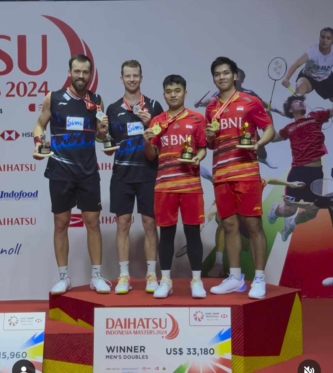 Bangga! Leo/Daniel Pertahankan Gelar Juara MD untuk Indonesia di Turnamen Indonesia Master 2024