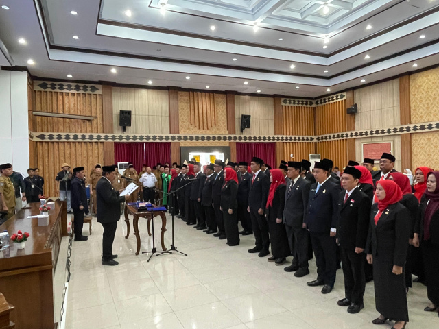 54 Pejabat Eselon III Pemprov Bengkulu Dilantik, Ini Daftar Nama dan Jabatannya