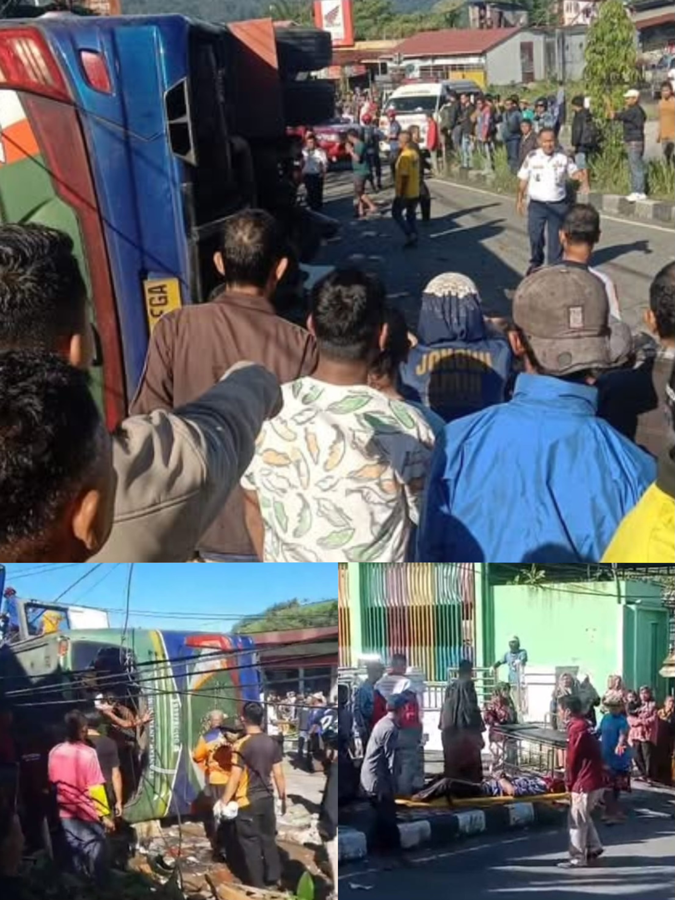 Rem Blong di Tanjakan, Bus ALS Terbalik: 13 Penumpang Tewas, Puluhan Luka-luka