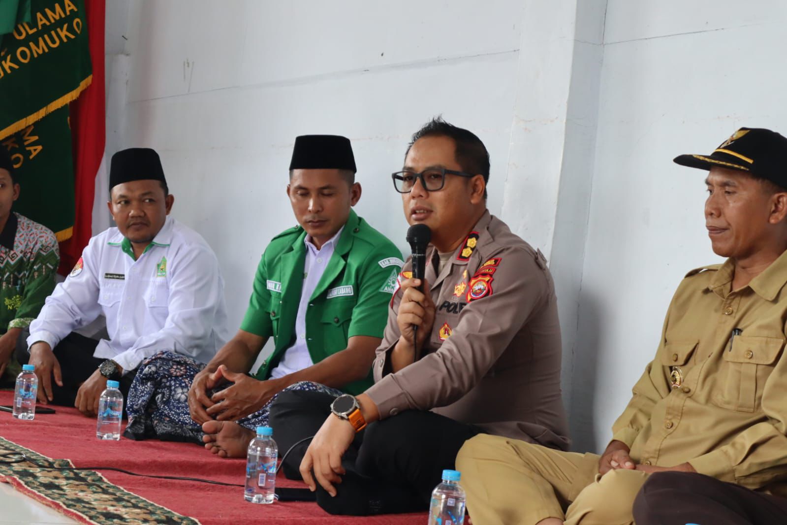 Perkuat Sinergi dalam Menjaga Kamtibmas, Kapolres Mukomuko Kunjungi Pengurus MWC NU