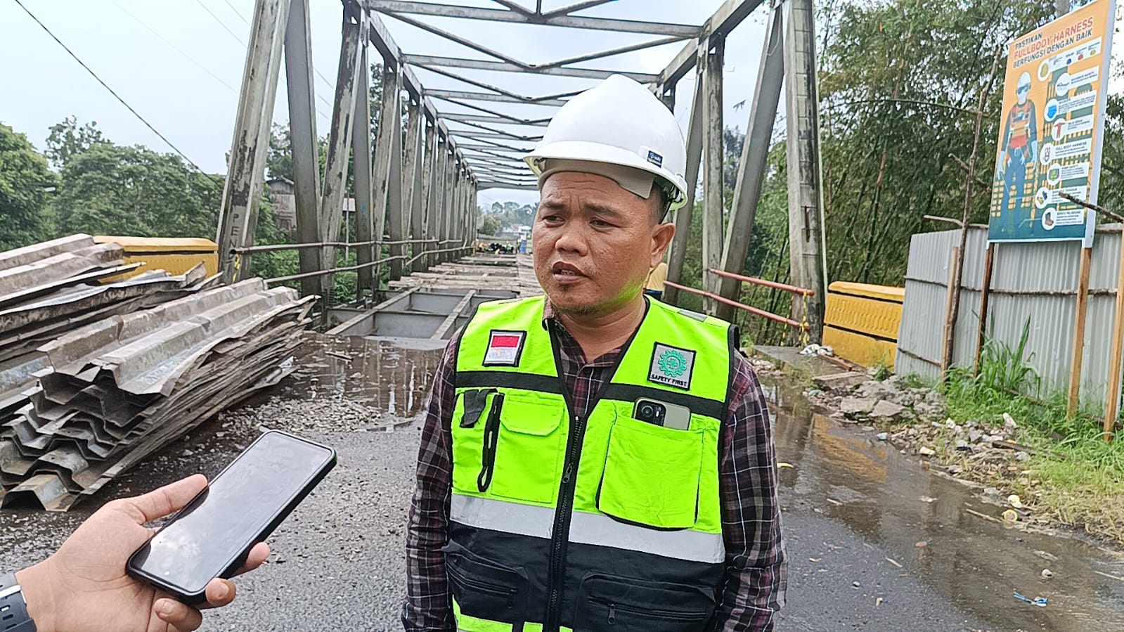 Begini Kondisi Terkini Pembangunan Jembatan Kalong di Rejang Lebong 