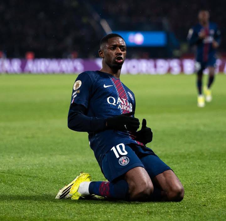 PSG Tekuk Lille 3-0, Dembele Borong Dua Gol di Parc des Princes