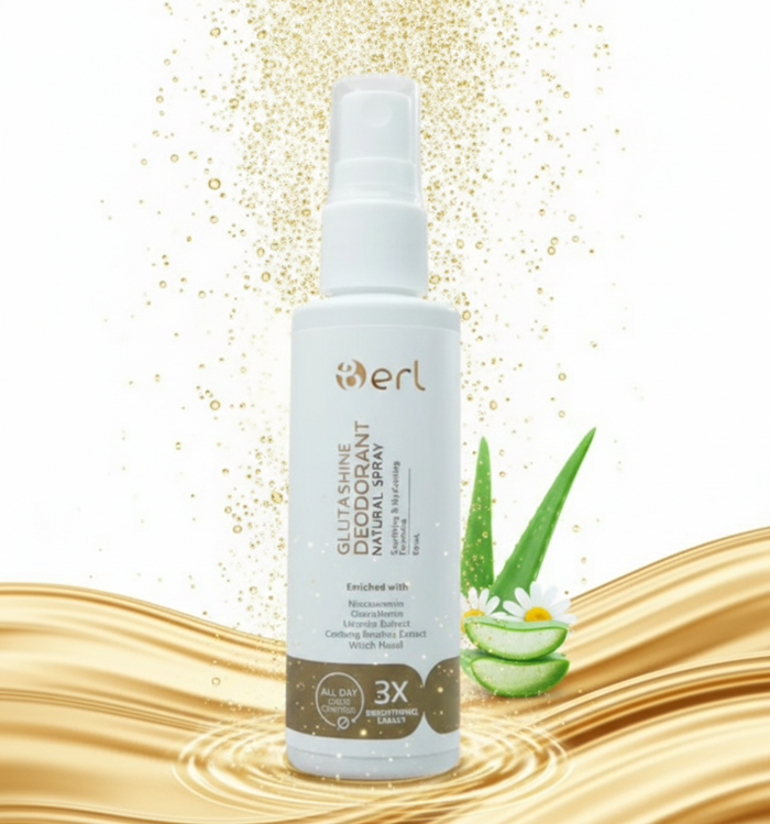 Ketiak Itu Area Kecil, Tapi Bisa Bikin Kamu Minder Seharian, Solusinya? B ERL GlutaShine Deodorant Spray