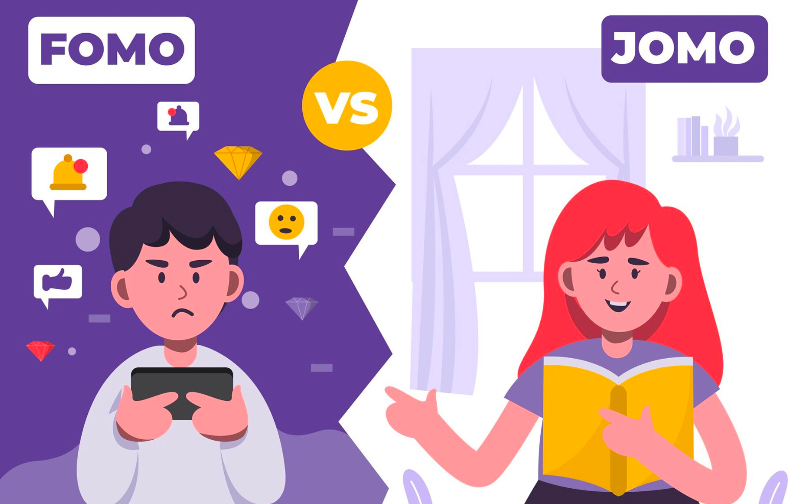 Takut Ketinggalan Tren? FOMO Vs. JOMO, Kamu Tim Mana? Kenali Perbedaannya!