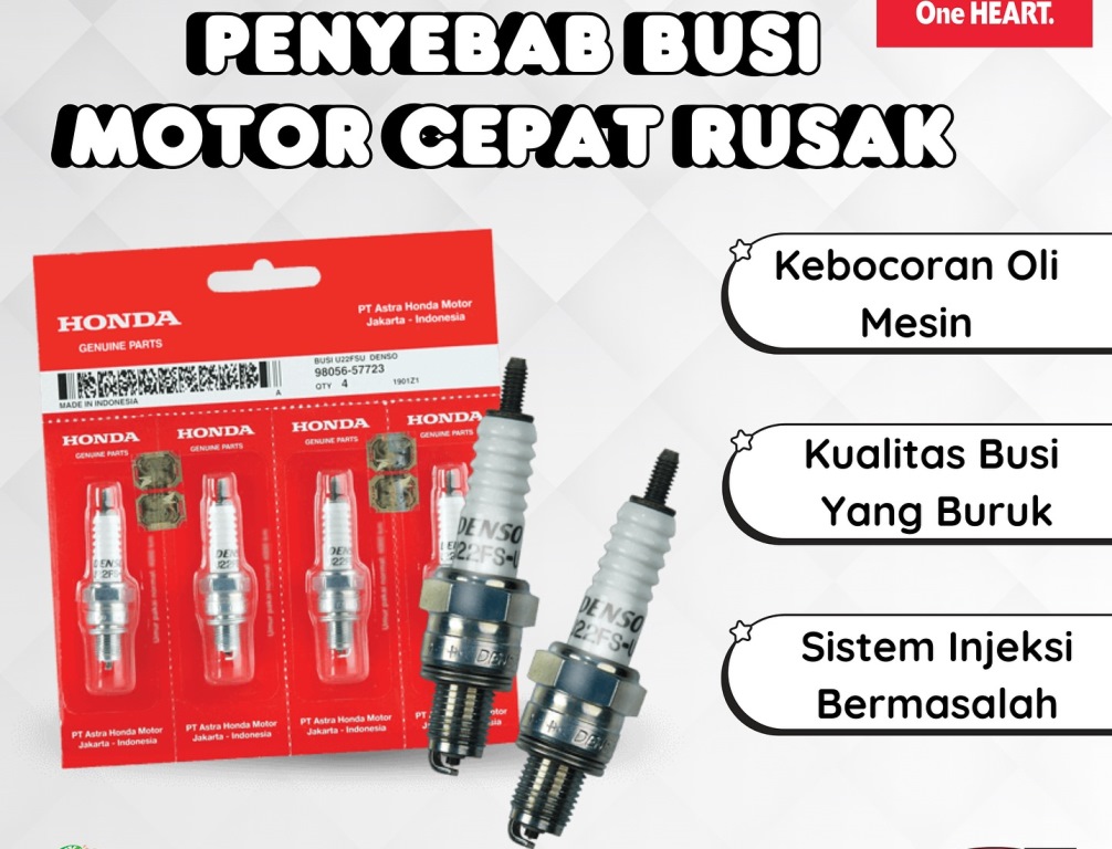 Penyebab Busi Motor Cepat Rusak dan Tips Perawatannya dari Astra Motor Bengkulu