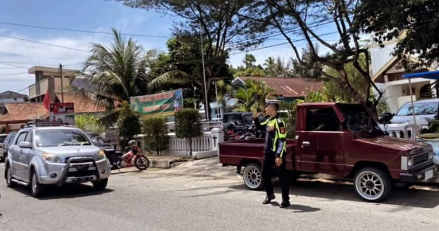 Rekayasa Lalu Lintas Malam Tahun Baru di Kota Manna, Polres Bengkulu Selatan Siapkan Jalur Alternatif