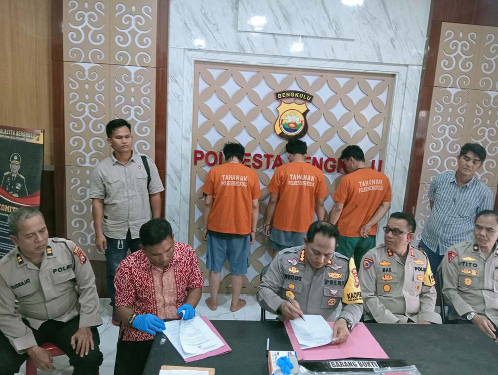 Tiga Residivis Ditangkap di Bengkulu, Polisi Amankan Ganja dan Sabu