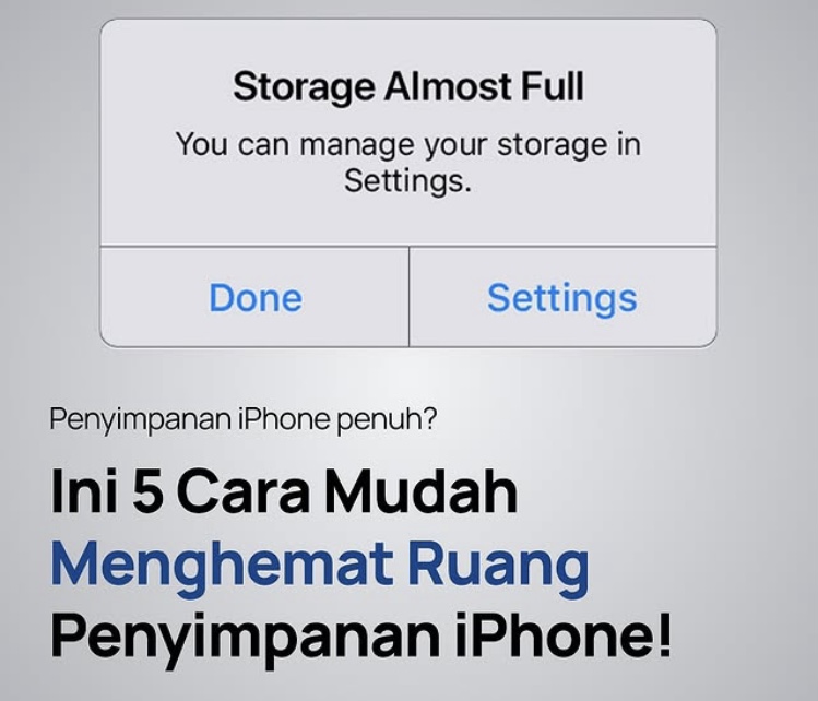 5 Cara Mudah Menghemat Ruang Penyimpanan iPhone dengan Cepat dan Efektif