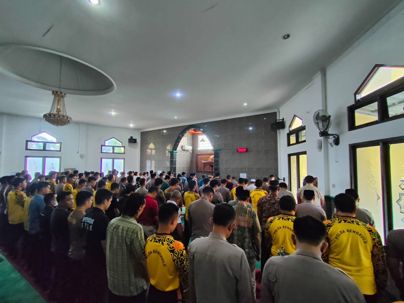 Doakan Korban Gempa Cianjur, Polda Bengkulu Salat Gaib dan Doa Bersama