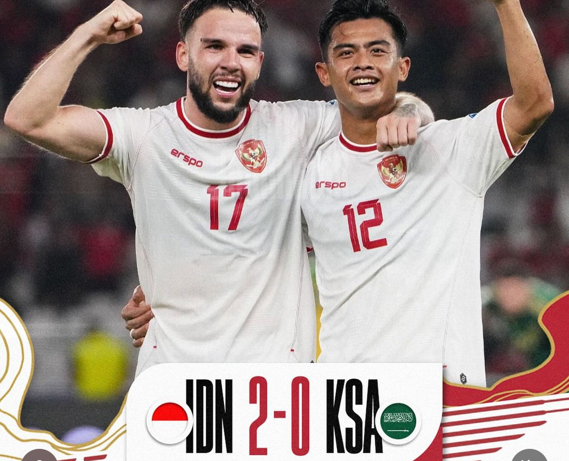 Sejarah Terukir, Indonesia Kalahkan Arab Saudi 2-0 di Kualifikasi Piala Dunia!