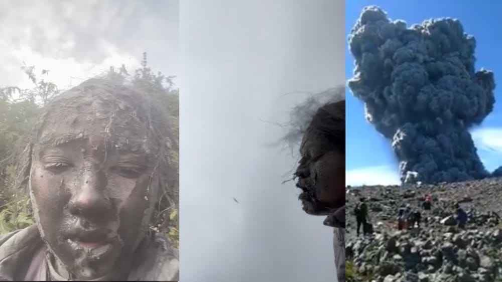 Beredar Video Pendaki Gunung Marapi yang Terjebak Hujan Abu