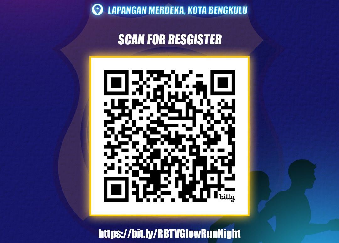 Glow Run Night 2025 Siap Meriahkan Bengkulu, Kolaborasi RBTV dan Polresta Hadirkan Lari Malam Penuh Warna
