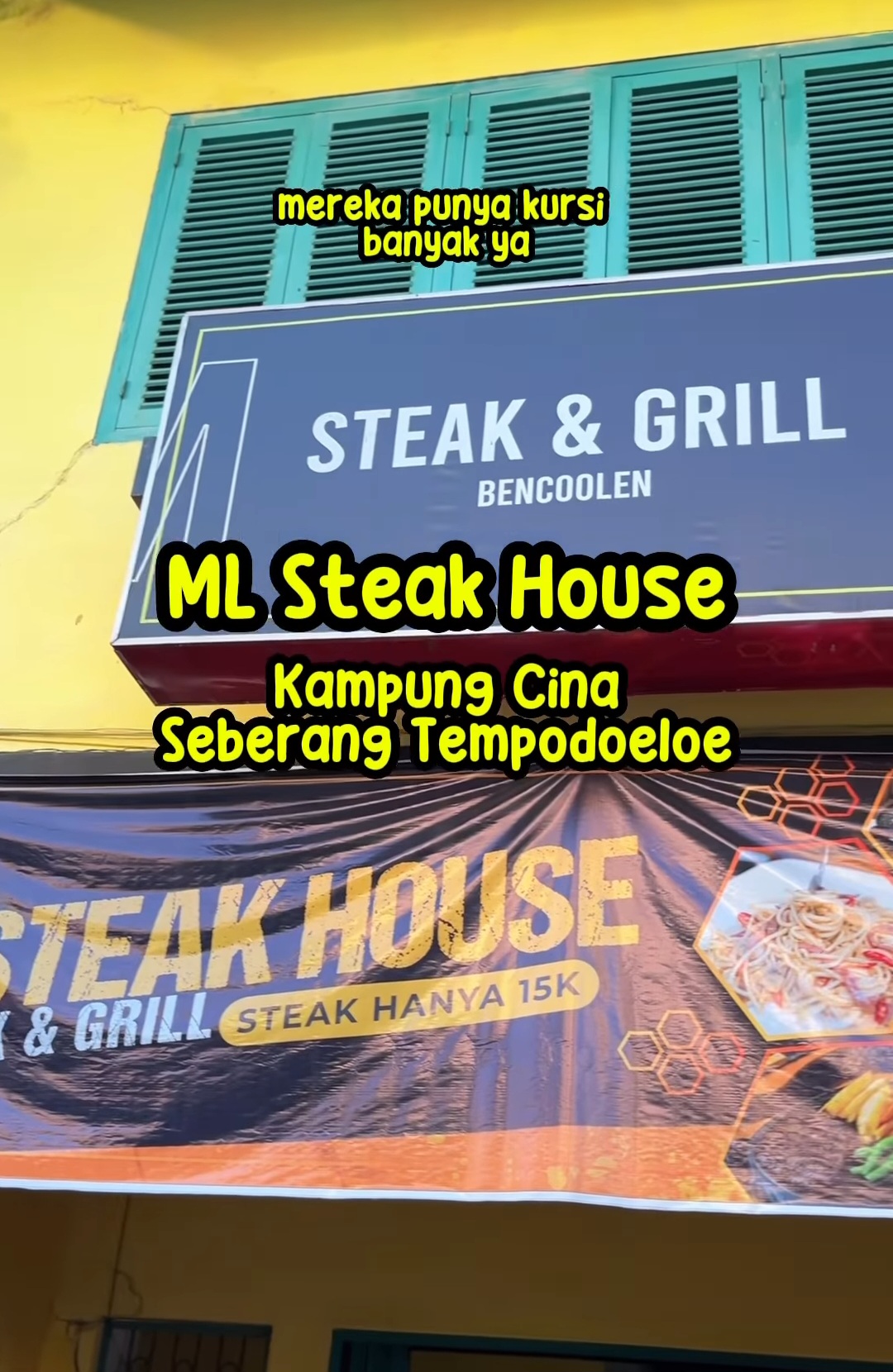Kulineran di Kota Bengkulu, Nikmati ML Steak House Bernuansa Vintage