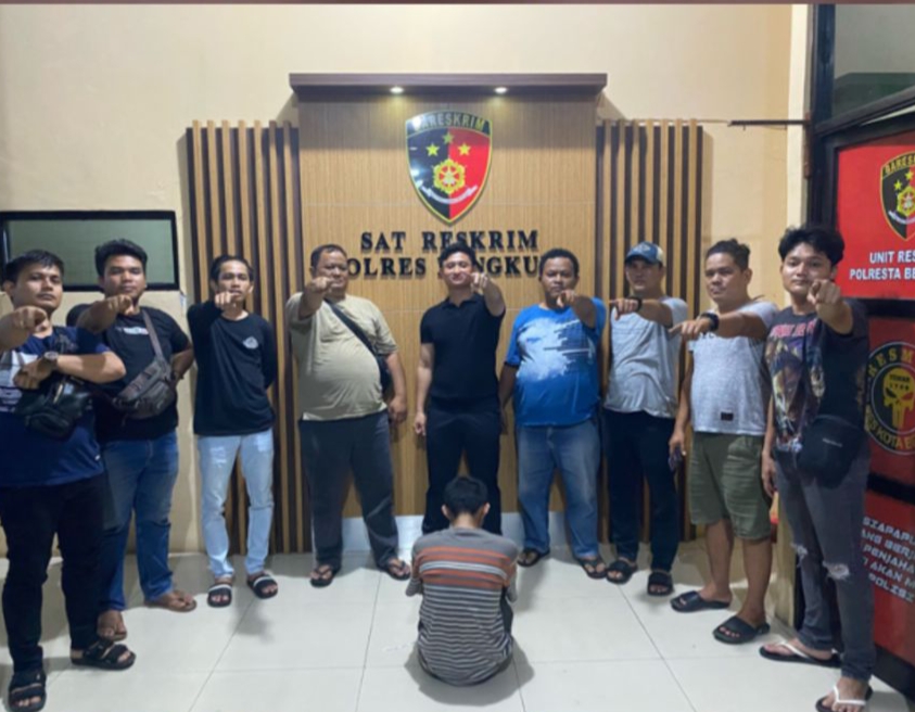 Jambret Handphone Milik Pejalan Kaki, Pemuda Pengangguran di Bengkulu Dibekuk Polisi