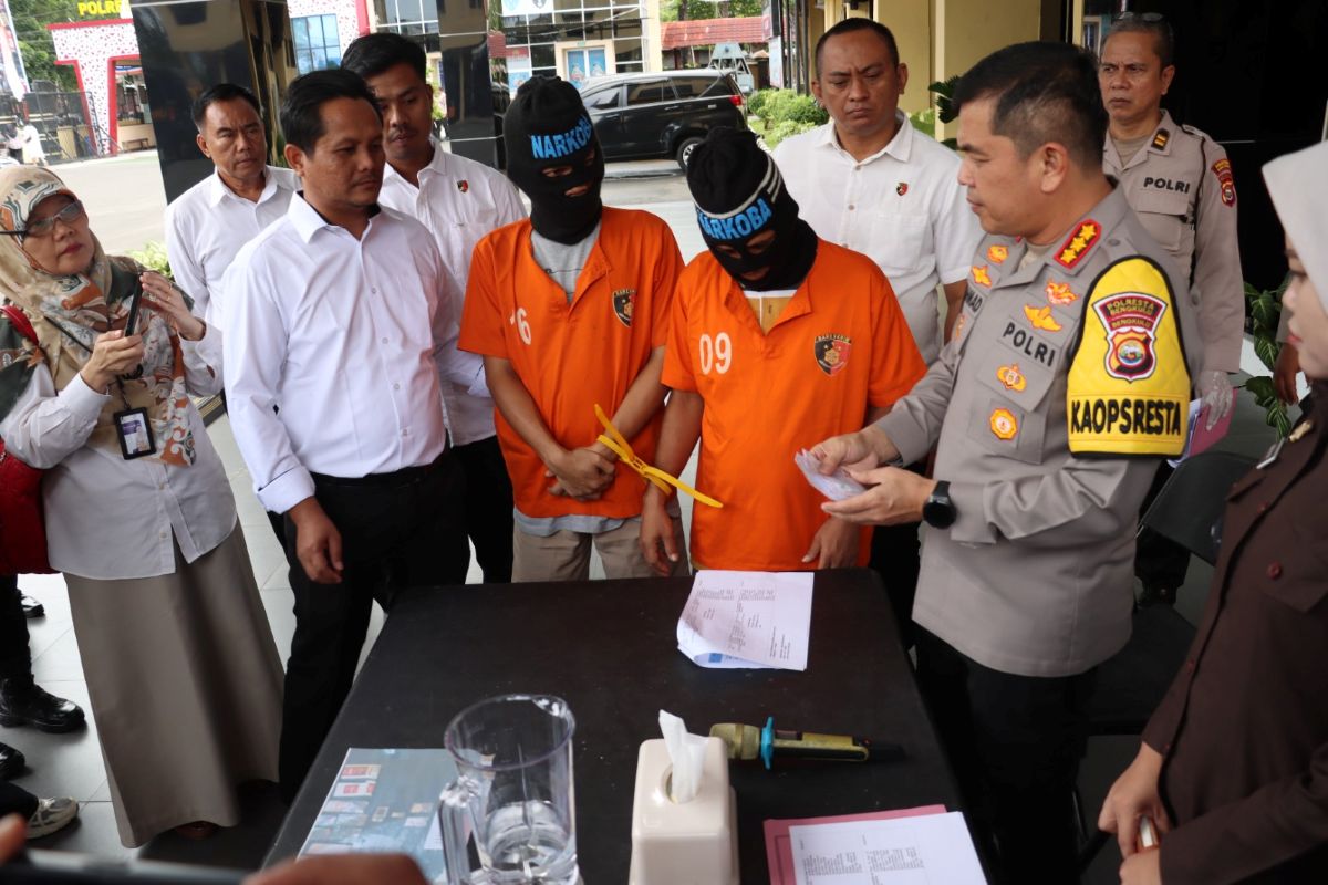 Polresta Bengkulu Ungkap 4 Kasus Narkoba Selama Juni, Musnahkan 26,16 Gram Sabu