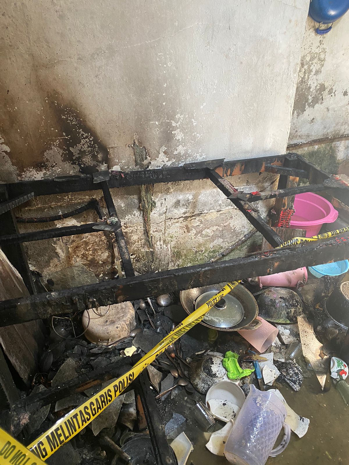 Lupa Matikan Kompor Saat Masak Air, Rumah Bedeng di Rejang Lebong Nyaris Ludes Dilalap Api 