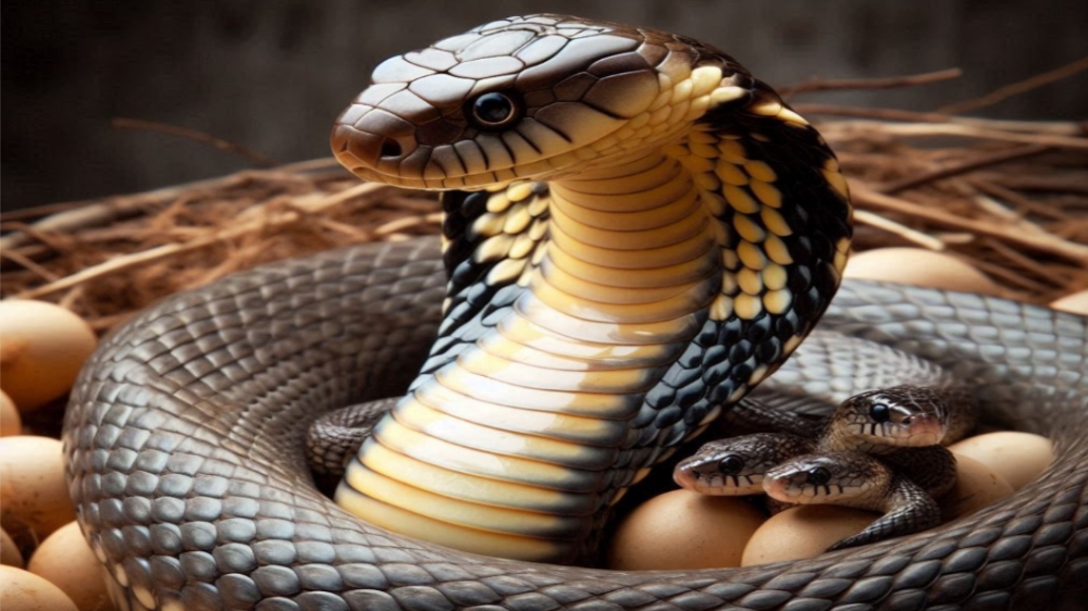 5 Perilaku Unik Ular King Cobra Merawat Sarang dan Telurnya, Beda dengan Ular Lain