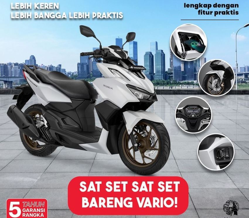 Daftar Aksesori Resmi Honda untuk Vario 160: Tampil Lebih Luxury dan Sporty