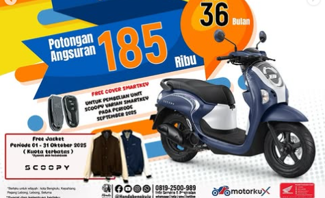 BOOMtober Honda Bengkulu: Cicilan Super Hemat, Potongan Hingga Rp7,2 Juta Sepanjang Oktober!