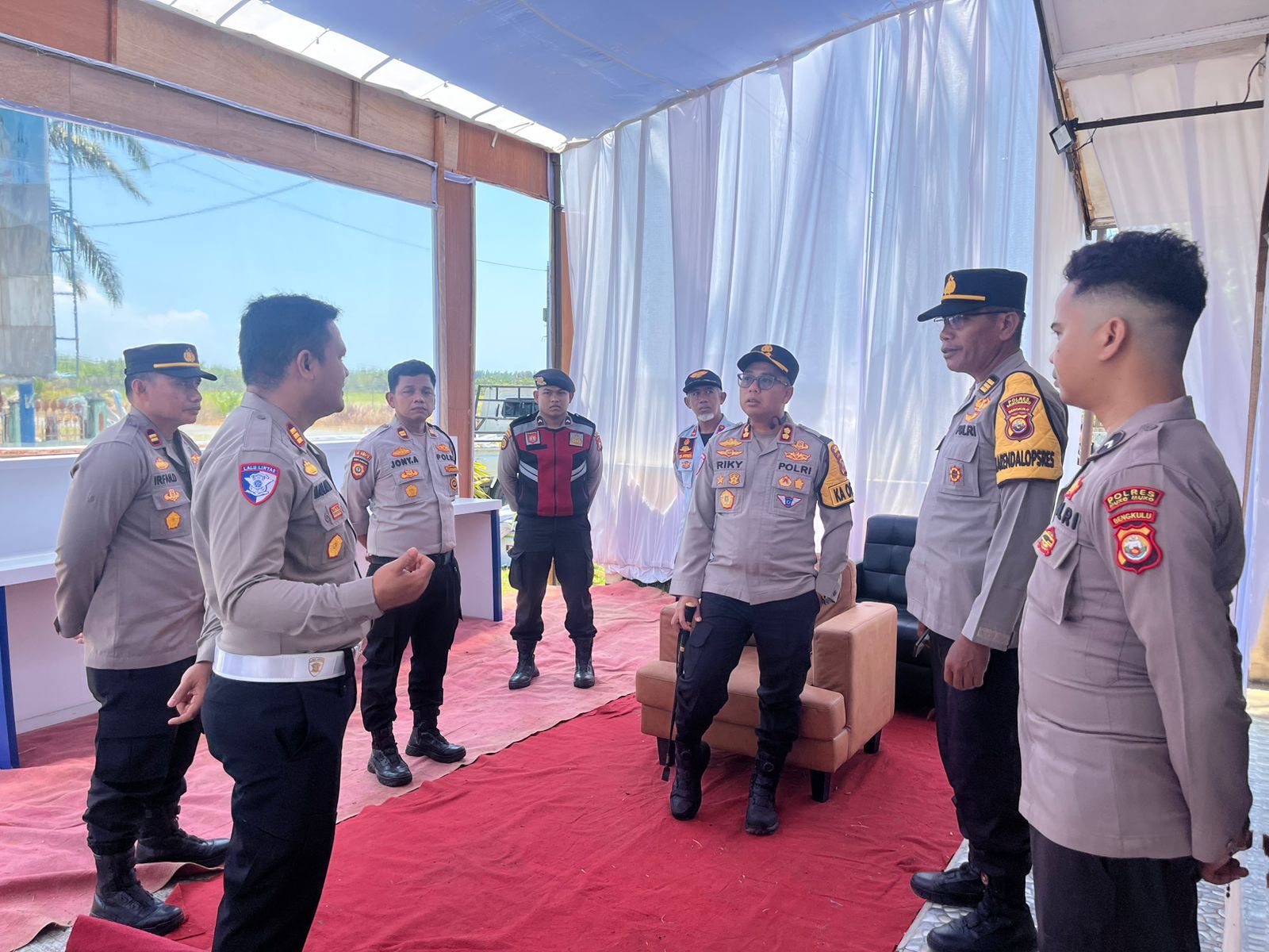 Jelang Mudik Lebaran, Kapolres Mukomuko Cek Pos Pam Lubuk Pinang dan Pos Yan Air Punggur