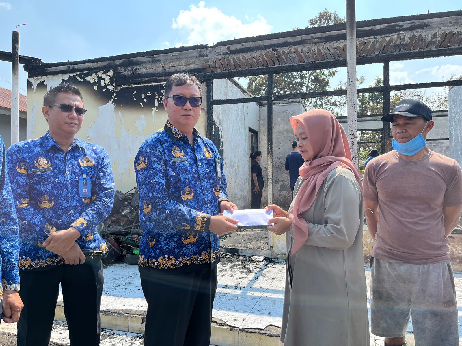 Peduli Sesama, Lapas Kelas IIA Curup Santuni Korban Kebakaran 