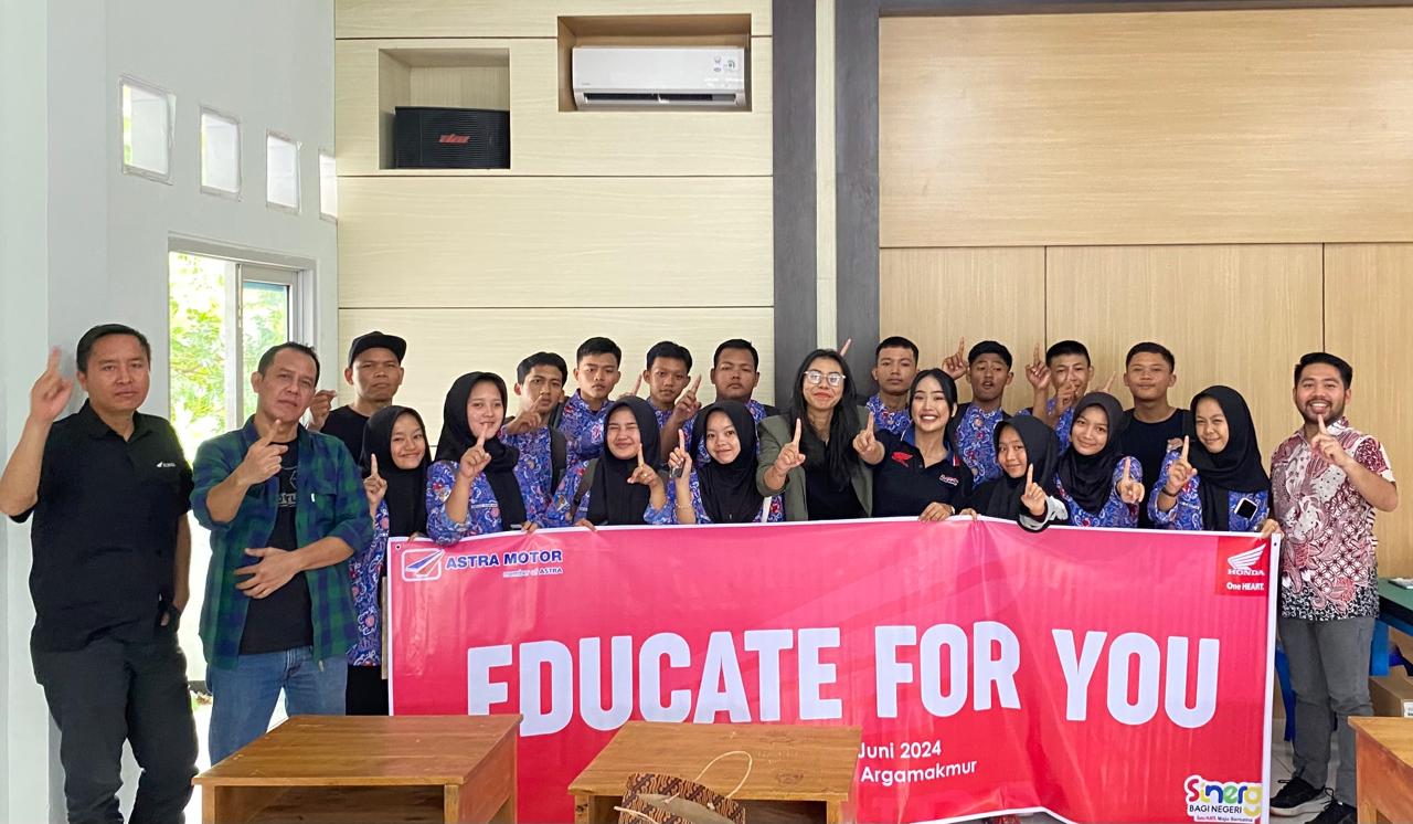 Gandeng Jurnalis, Astra Motor Bengkulu Gelar Program 'Educate For You' di SMKN 2 Arga Makmur