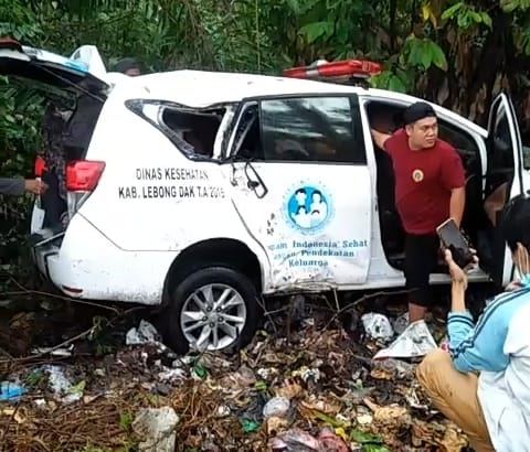 Antar Pasien, Mobil Puskesmas Kota Donok Kabupaten Lebong Masuk Jurang, Keluarga Pasien Meninggal Dunia 
