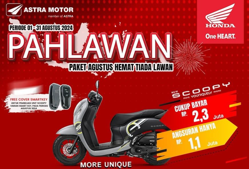 Paket Agustus Hemat Tiada Lawan dari Astra Motor Bengkulu, Ini Keuntungan Beli Honda Scoopy dan Vario 125