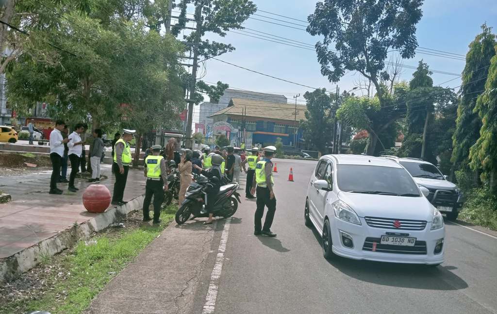 Operasi Zebra Nala 2024 Minggu Pertama, Polresta Bengkulu Fokus pada Edukasi Lalu Lintas