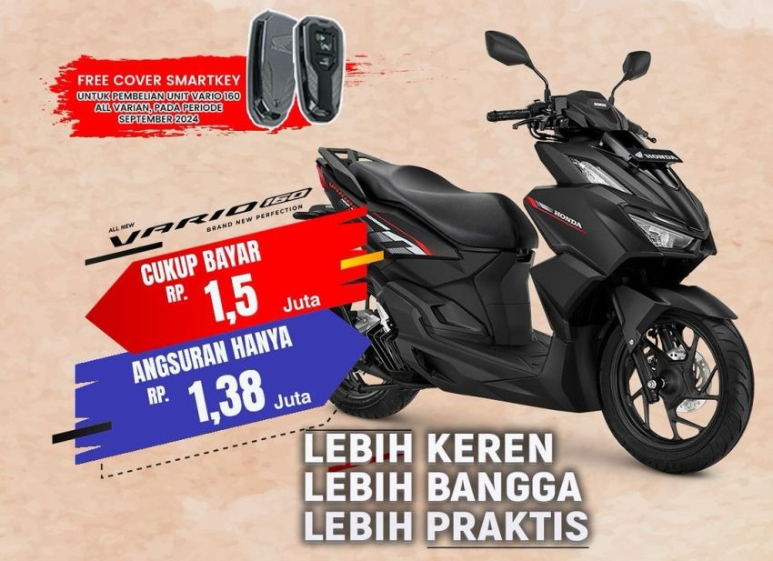 Bawa Pulang Honda All New VARIO 160 dengan DP Hanya Rp1,5 Juta – Promo Spekta dari Astra Motor Bengkulu!